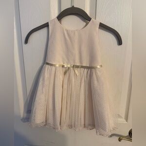Bonnie Jean Glittery Cream Dress
